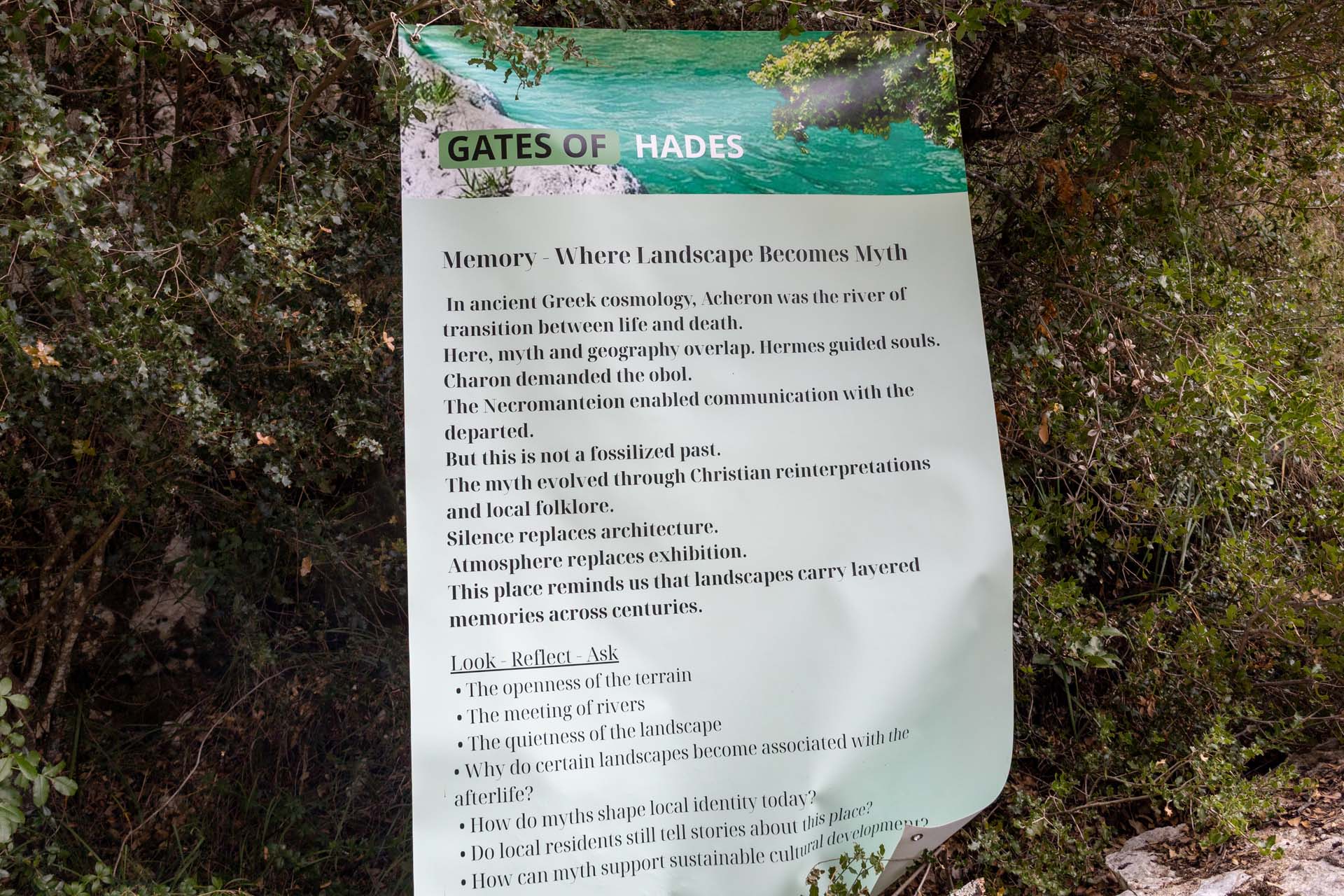 Das poetisch formulierte Plakat