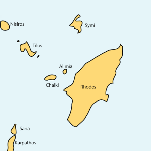 Karte Rhodos