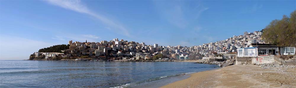 Kavala Perigiali Beach Panorama
