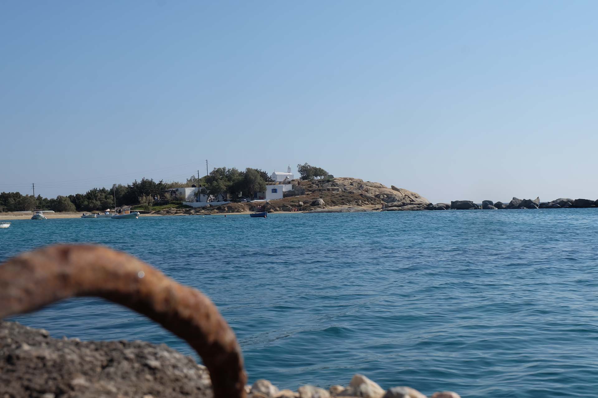 Impressionen Agia Anna, frischer Octopus, Fischerhafen, Strand und Meer