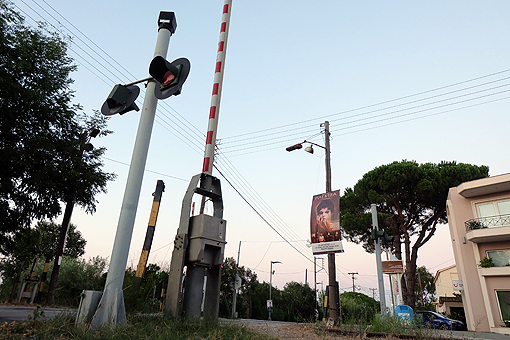 Lechaina Bahnübergang