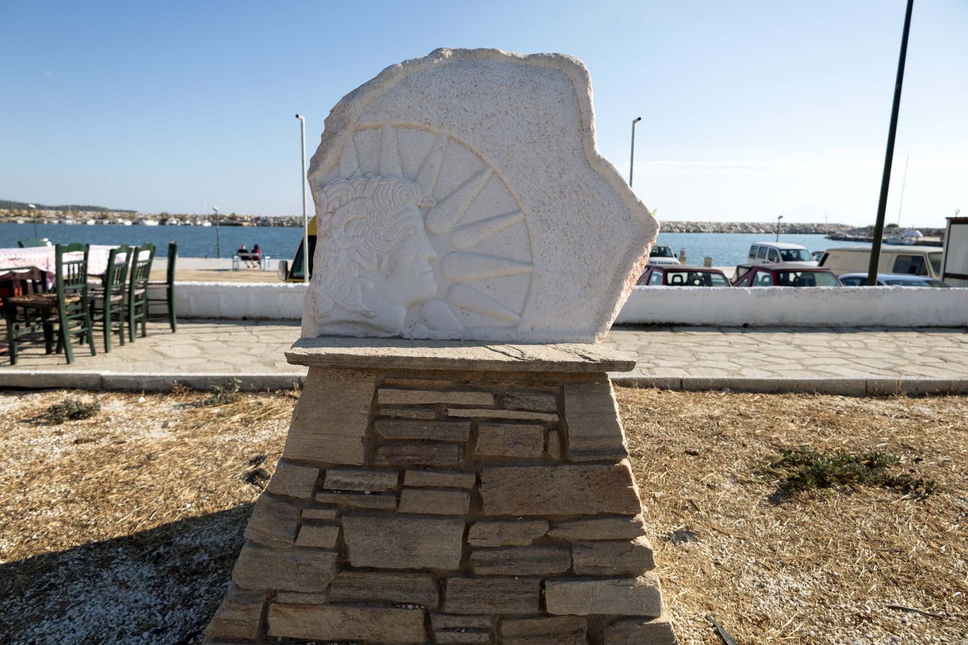 Limenaria Skulptur Thessalische Münze