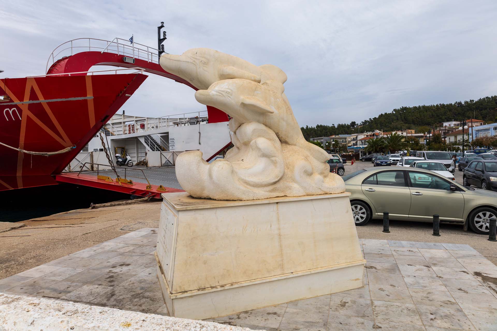 Limenas-Thasou Delfin Skulptur