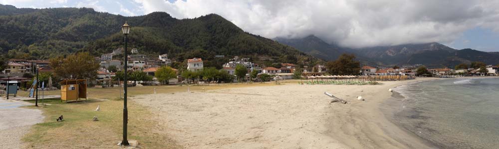 Skala Potamia Strand Panorama